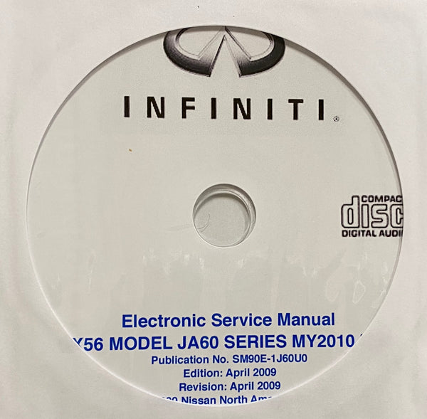 2010 Infiniti QX56 Model JA60 Series USA Workshop Manual