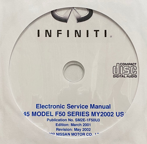 2002 Infiniti Q45 Model F50 Series Workshop Manual