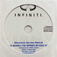 2003 Infiniti Q45 Model F50 Series Workshop Manual