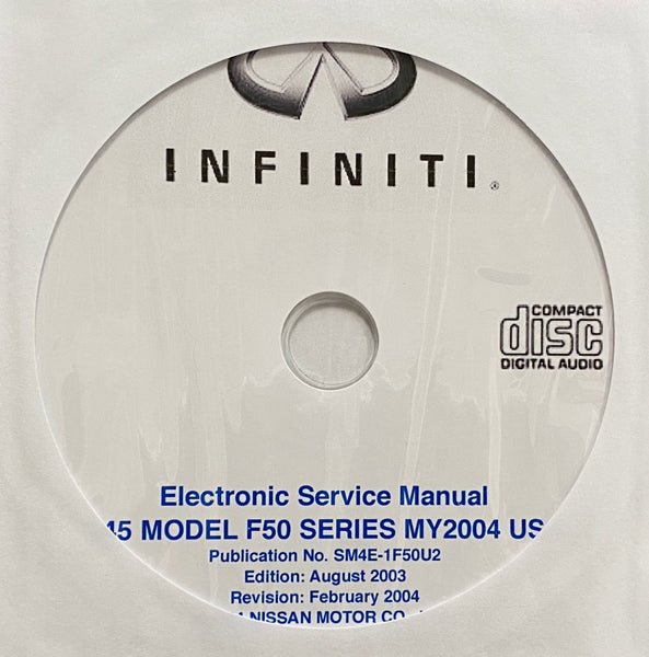 2004 Infiniti Q45 Model F50 Series Workshop Manual