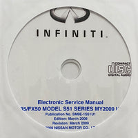 2009 Infiniti FX35/FX50 Model S51 Series USA Workshop Manual