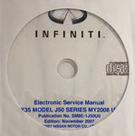 2008 Infiniti EX35 Model J50 Series US Workshop Manual