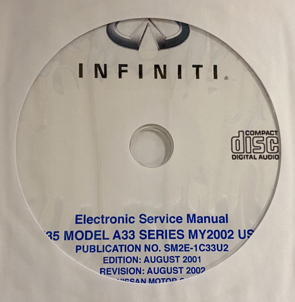 2002 Infiniti I35 Model A33 Series US Workshop Manual