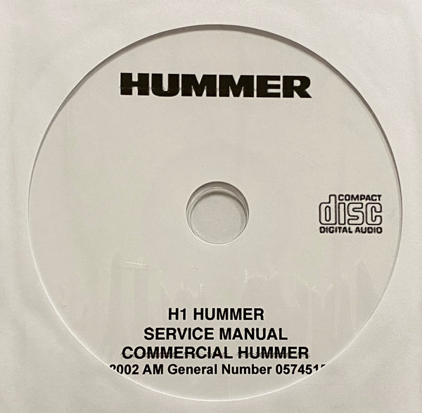 1992-2006 Hummer H1 Workshop Manual