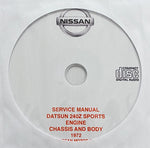 1972 Datsun 240Z Model S30 Workshop Manual