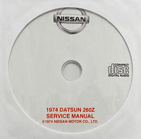 1974 Datsun 260Z Model S30 Series Workshop Manual