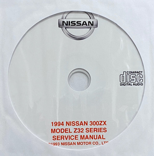 1994 Nissan 300ZX Model Z32 Series USA Workshop Manual