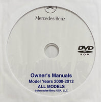 2000-2012 Mercedes-Benz USA Models Owner's Manual Collection