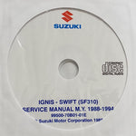 1988-1994 Suzuki Ignis and Swift (SF310) Workshop Manual
