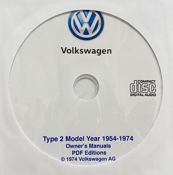 1954-1974 Volkswagen Type 2 Bus Owner's Manual Collection