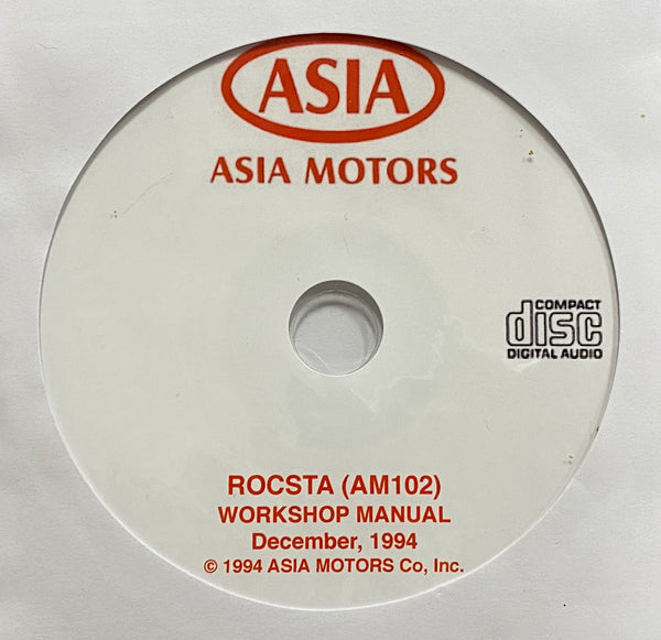 1985-1997 Asia Rocsta AM102 Workshop Manual