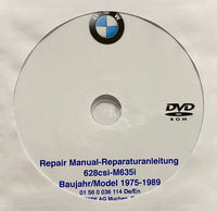 1975-1989 BMW 628CSi-M635CSi Workshop Manual