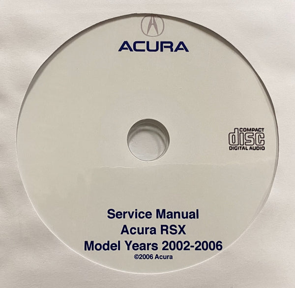 2002-2006 Acura RSX Workshop Manual