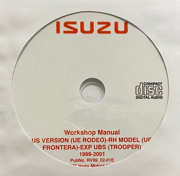 1999-2001 Isuzu UE Rodeo (US)-UE Frontera (RHD)-UBS Trooper (Export) Workshop Manual