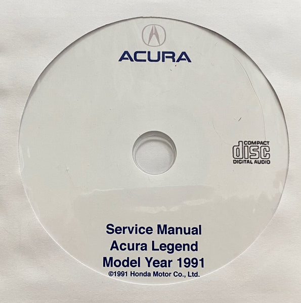 1991 Acura Legend USA/Canada Workshop Manual
