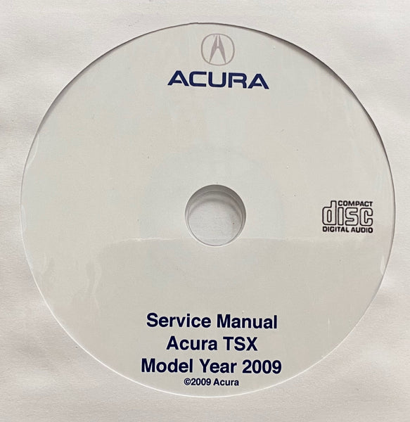2009 Acura TSX USA/Canada Workshop Manual