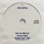 1993 Acura Vigor USA/Canada Workshop Manual