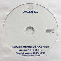 1995-1998 Acura 2.5TL and 3.2TL USA/Canada Workshop Manual