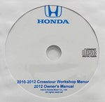 2010-2012 Honda Crosstour USA Owner's Manual and Workshop Manual