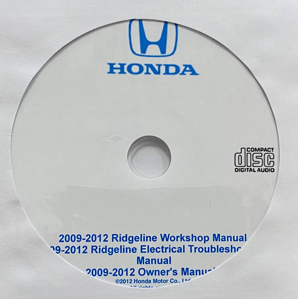 2009-2012 Honda Ridgeline USA Owner's Manual, Workshop Manual and ETM