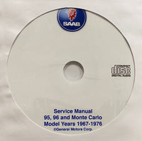 1967-1976 Saab 95, 96 and Monte Carlo Workshop Manual