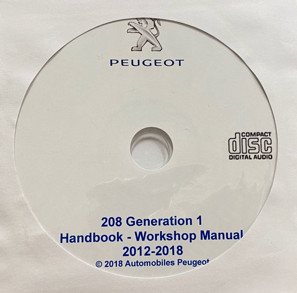 2012-2018 Peugeot 208 Generation 1 Handbook and Workshop Manual