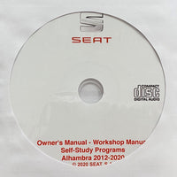 2012-2020 Seat Alhambra Owner's Manual and Workshop Manual