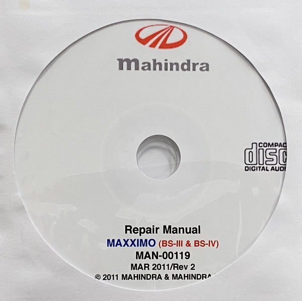 2011 onwards Mahindra MAXXIMO (BS-III & BS-IV) Workshop Manual