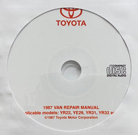 1987 Toyota VAN USA/Canada Workshop Manual