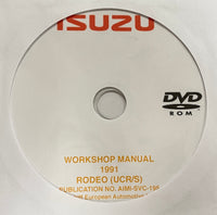 1991 Isuzu Rodeo (UCR/S) Workshop Manual