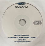 2012 SUBARU IMPREZA WRX-IMPREZA WRX STI SERVICE MANUAL