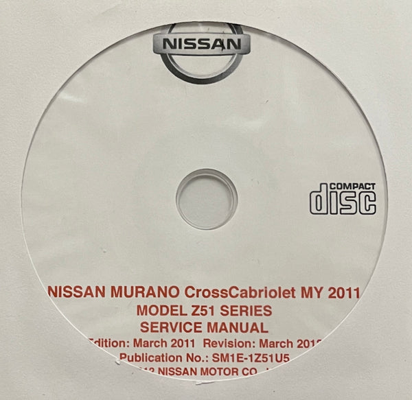2011 Nissan Murano CrossCabriolet Workshop Manual