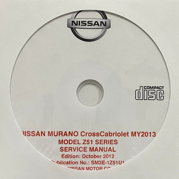 2013 Nissan Murano CrossCabriolet Workshop Manual