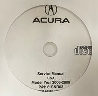 2006-2009 Acura CSX Workshop Manual