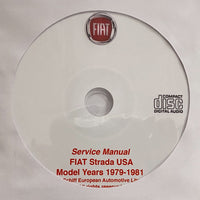 1979-1981 Fiat Strada USA Models Workshop Manual