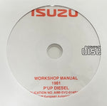 1981 Isuzu P'Up Diesel Workshop Manual