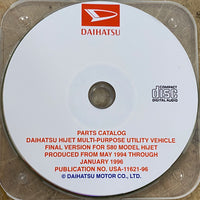 1994-1996 Daihatsu Hijet S80 USA Models Parts Catalog