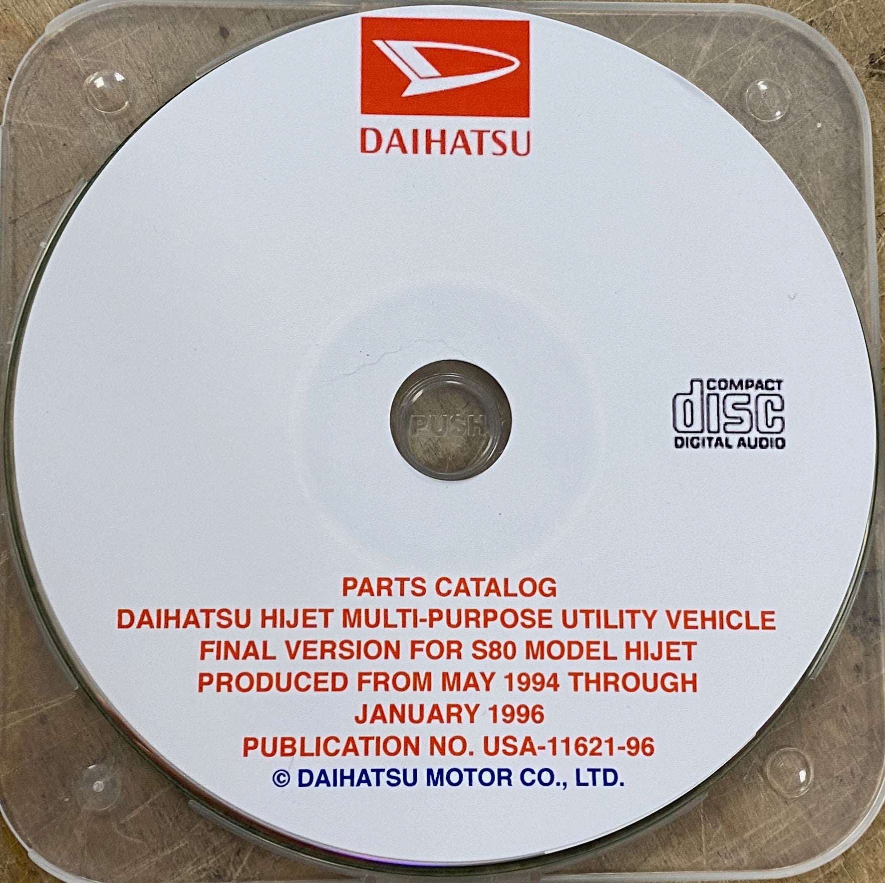 19941996 Daihatsu Hijet S80 USA Models Parts Catalog Schiff European