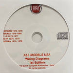 1976-1980 Fiat All Models USA Wiring Diagrams