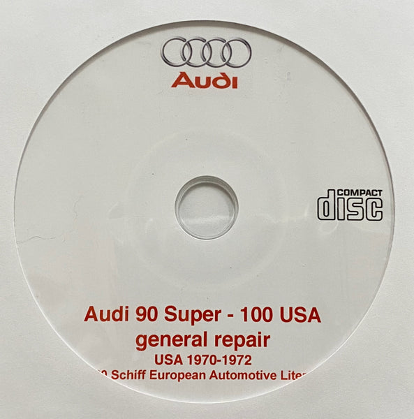 1970-1972 Audi Super 90 and 100 USA General Repair Manual