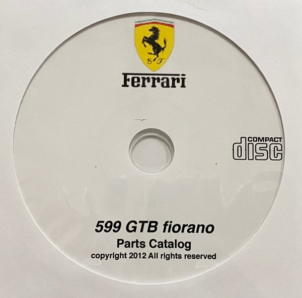 2006-2012 Ferrari 599 GTB fiorano Parts Catalog