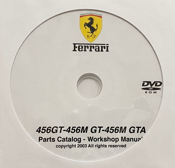 1992-2003 Ferrari 456GT, 456M GT and 456M GTA Parts Catalog and Workshop Manual