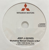 1980-1998 Mitsubishi Jeep J-Series Chassis & Body Workshop Manual