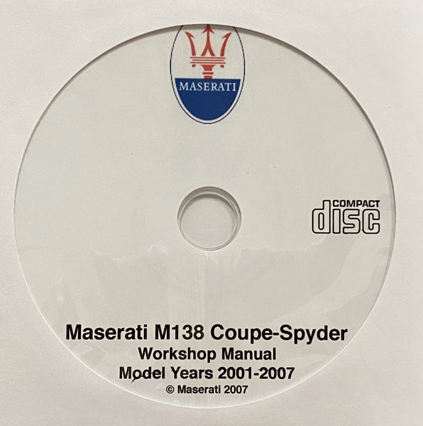 2001-2007 Maserati M138 Coupe and Spyder Workshop Manual