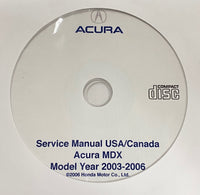 2003-2006 Acura MDX USA/Canada Service Manual
