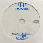 2006-2008 Honda Ridgeline USA/Canada Service Manual