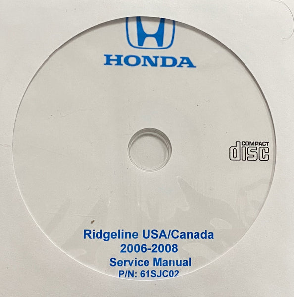 2006-2008 Honda Ridgeline USA/Canada Service Manual