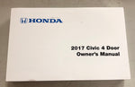 2017 HONDA CIVIC 4 DOOR Owner's Manual