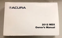 2012 ACURA MDX Owner's Manual